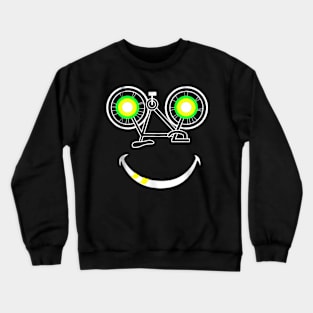 smiling cyclist Crewneck Sweatshirt